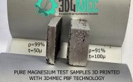 3D4MEC - campioni di prova di magnesio puro stampati in 3D