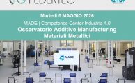 “Osservatorio Additive manufacturing e Ceramici”, 5 maggio 2026