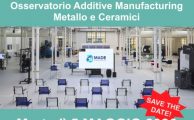 Save the date 5 maggio 2026: “Osservatorio Additive Manufacturing Metallo e Ceramici”